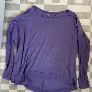 Eileen Fisher Long Sleeve Purple Top